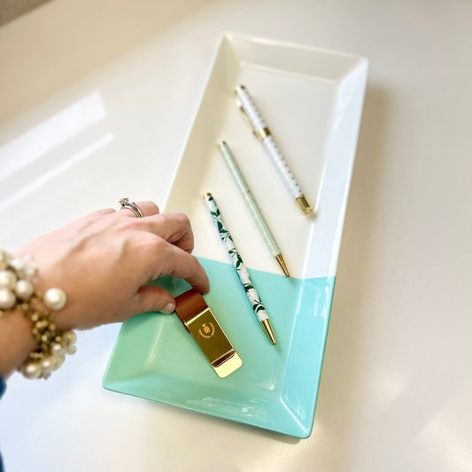 Saddle Brass Pen Clip