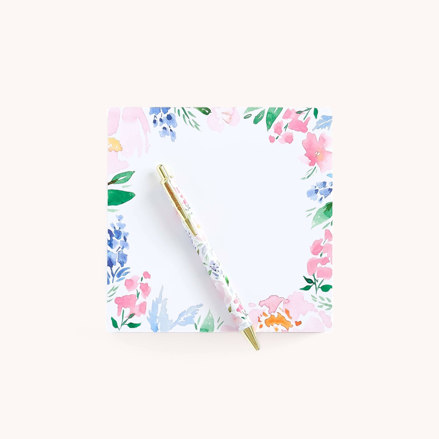 Cottage Floral Square Notepad