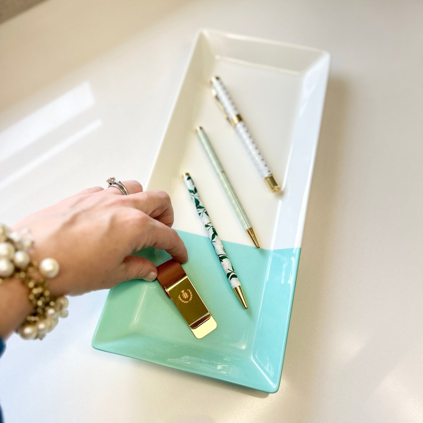 Saddle Brass Pen Clip